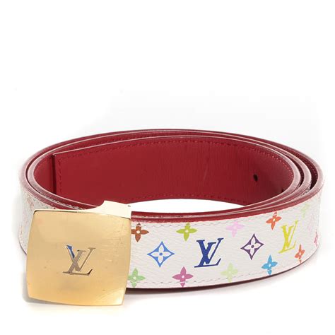 lv belt multicolor|louis vuitton monogram belt.